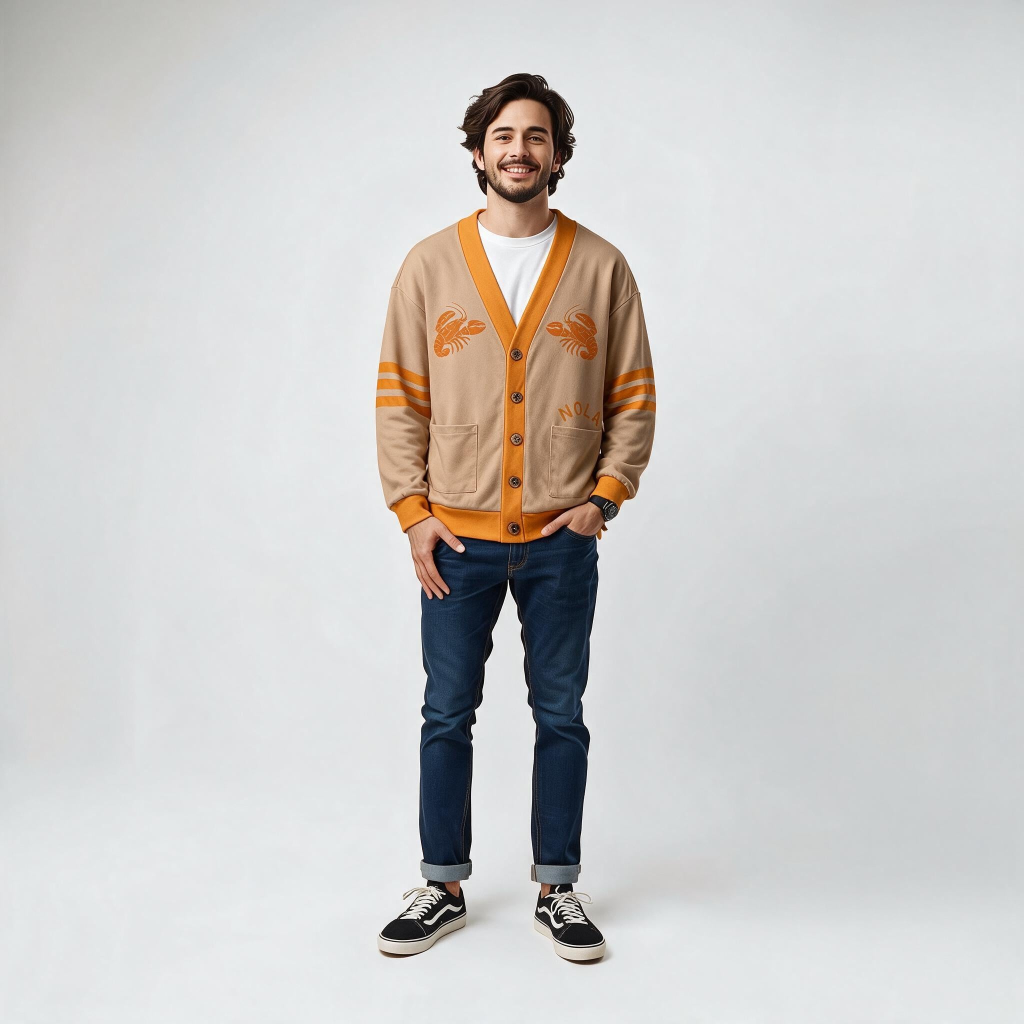 CL80\SUPPLY NOLA SPACE MAN CARDIGAN CL80\S-OW047CV-NO\RUN01V1.0